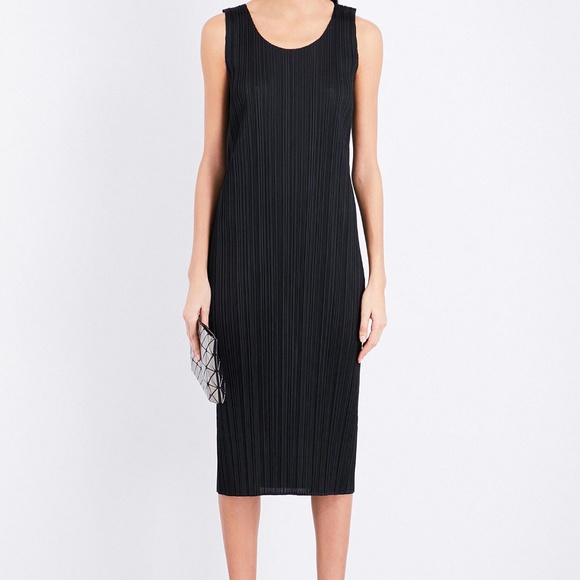 issey miyake black dress